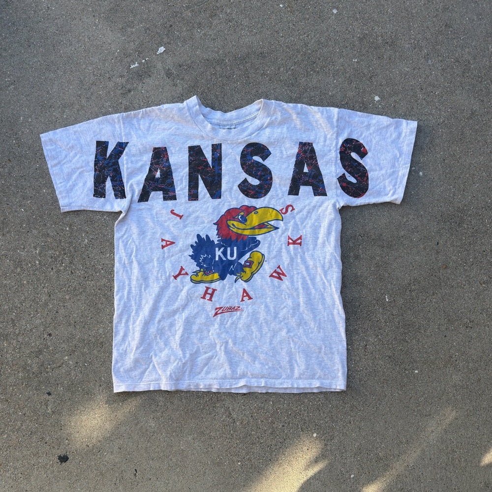 Kansas Jayhawks 2000s Gray T-Shirt